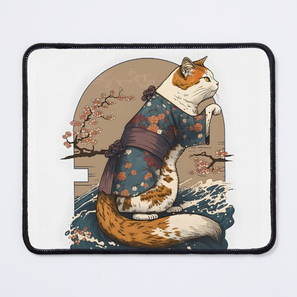 Item preview, Cat 2 Ukiyo-e style designed and sold by Vividy.