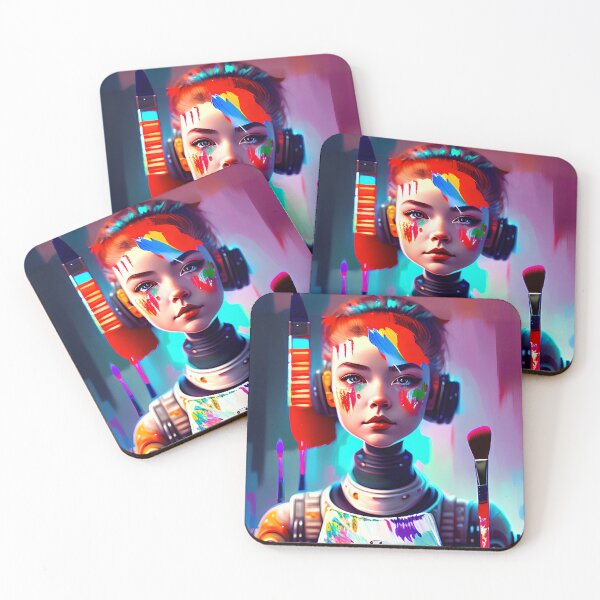 Item preview, Modern Art Cyborg Painting - Bring color into your life designed and sold by ArtCreator2023.