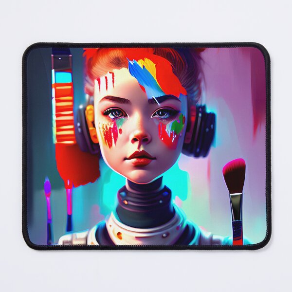 Item preview, Modern Art Cyborg Painting - Bring color into your life designed and sold by ArtCreator2023.