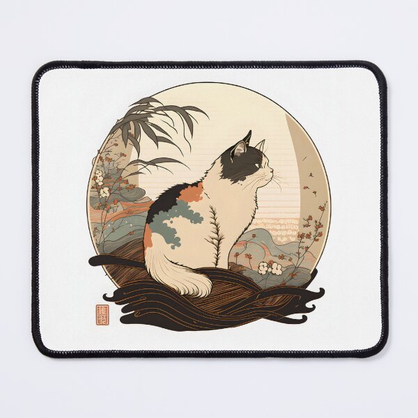 Item preview, Cat 3 Ukiyo-e style designed and sold by Vividy.