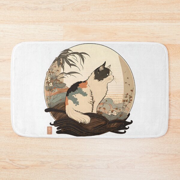 Item preview, Cat 3 Ukiyo-e style designed and sold by Vividy.