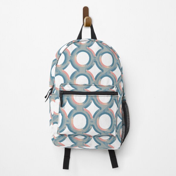Item preview, A design of Circle geometric shape pattern of cyan and pink color. designed and sold by storefunnypets.