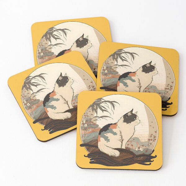 Item preview, Cat 3 Ukiyo-e style (w/o BG) designed and sold by Vividy.