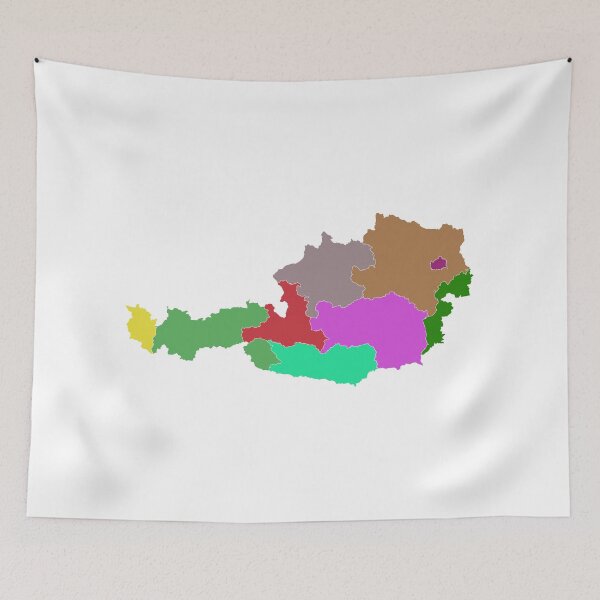 Item preview, Austria Color Map designed and sold by Pixel4Art.