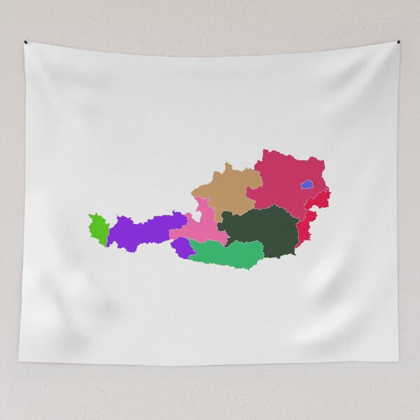 Item preview, Austria Color Map designed and sold by Pixel4Art.