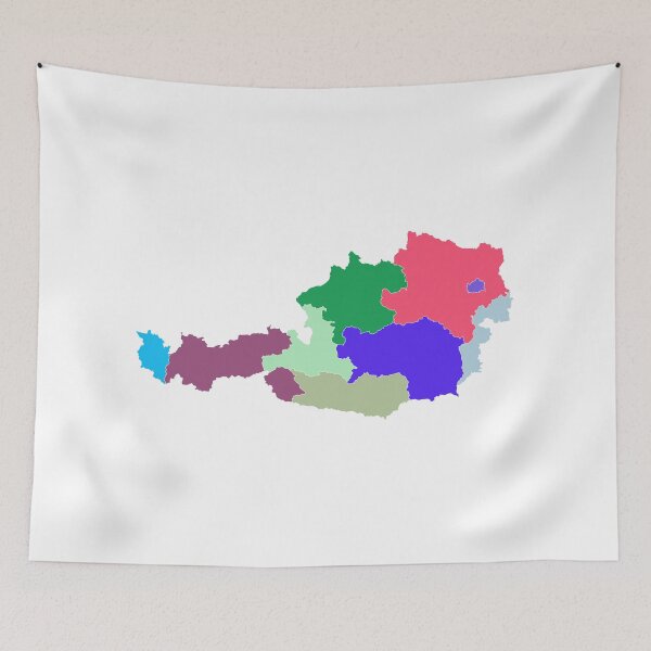 Item preview, Austria Color Map designed and sold by Pixel4Art.