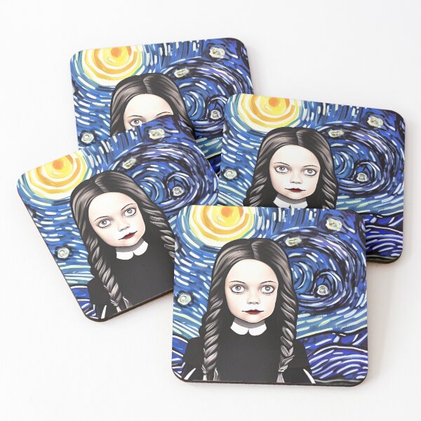 Item preview, Wednesday Addams in the Style of Starry Nights designed and sold by DiatomDesigns.
