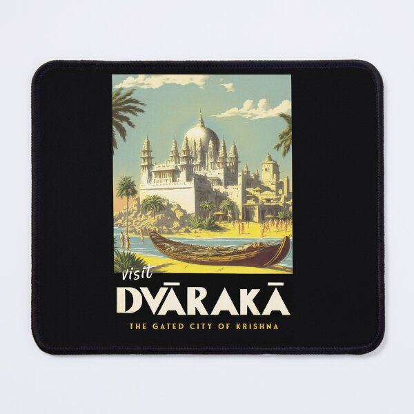 Item preview, Dwarka / Dvaraka - Vintage Travel Poster designed and sold by Boundliss.