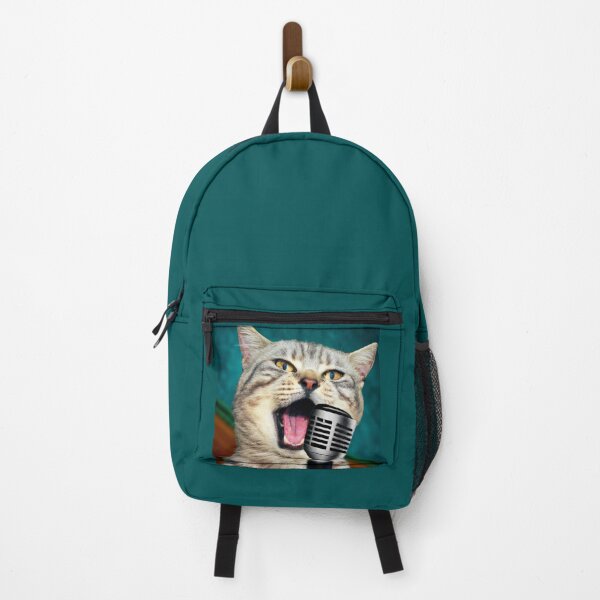 Item preview, Rock Star Cat Singing In A Microphone, Cat 1 designed and sold by LesTheArt.
