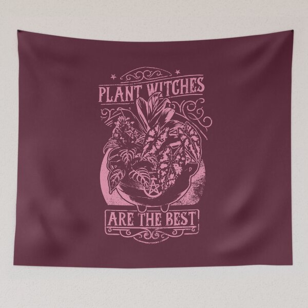 Item preview, Plant Witch | Pink Artwork | designed and sold by VintagePlantJoy.