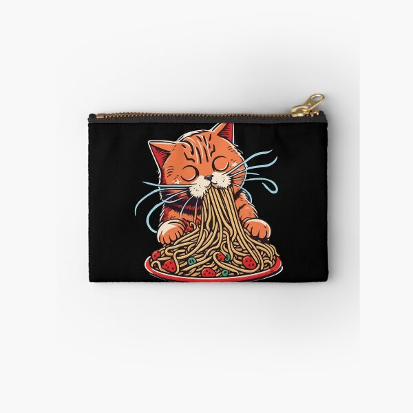 Aperçu de l'œuvre Chat qui mange des spaghettis créée et vendue par vectrus.
