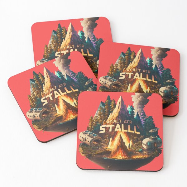 Item preview, mountain and campfire drawing designed and sold by texta-designs.