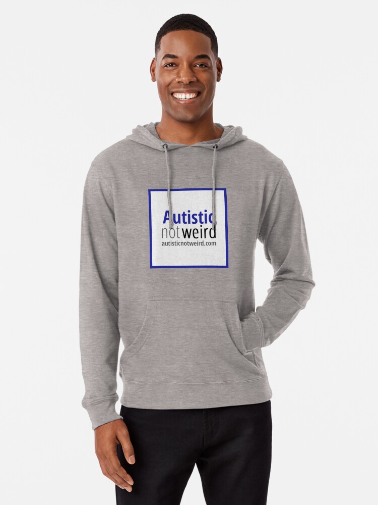 Thumbnail 1 of 5, Lightweight Hoodie, Autistic Not Weird logo designed and sold by AutisticNW.