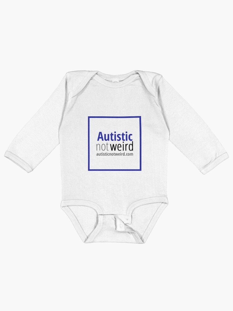 Thumbnail 1 of 2, Baby One-Piece, Autistic Not Weird logo designed and sold by AutisticNW.