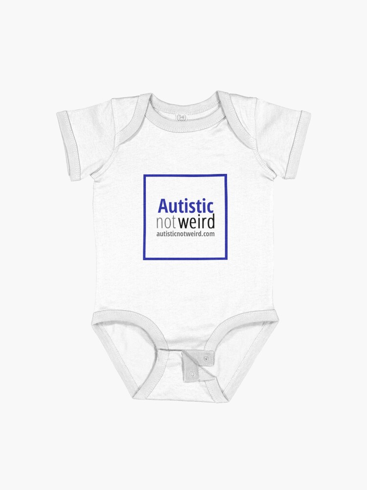 Thumbnail 1 of 2, Baby One-Piece, Autistic Not Weird logo designed and sold by AutisticNW.