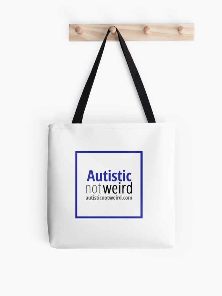 Thumbnail 1 of 2, Tote Bag, Autistic Not Weird logo designed and sold by AutisticNW.