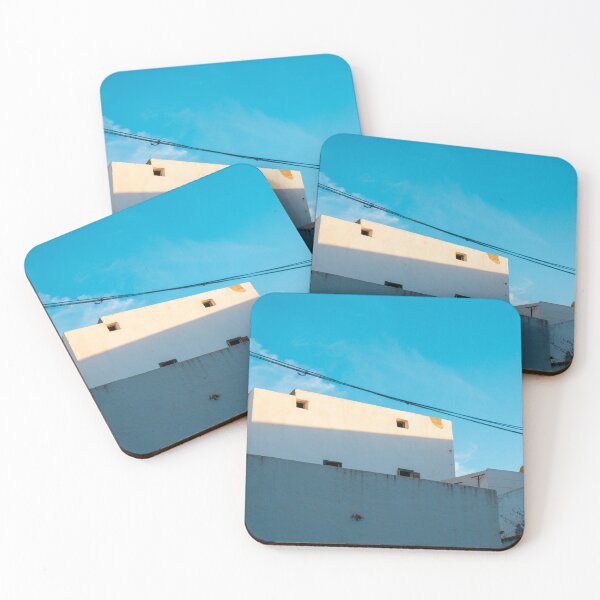 Item preview, White building on blue sky designed and sold by eileenconmusica.