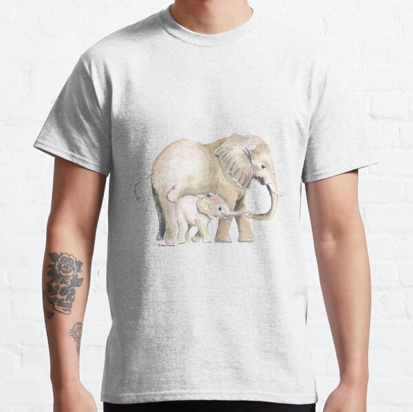 Mom and Baby Elephant 2 Classic T-Shirt