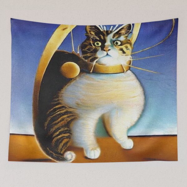 Item preview, Cat in Dali Style designed and sold by catontheroof.