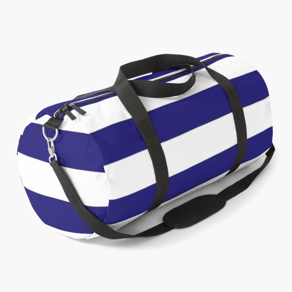 Item preview, Blue White hoops retro horizontal bars designed and sold by ModSupporters.