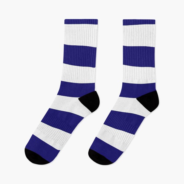 Item preview, Blue White hoops retro horizontal bars designed and sold by ModSupporters.