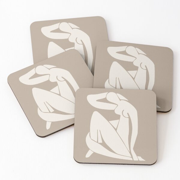 Item preview, Henri Matisse Nude dark beige, Paper Decoupes Art, Matisse Cutout's Wall Art designed and sold by re-make-.