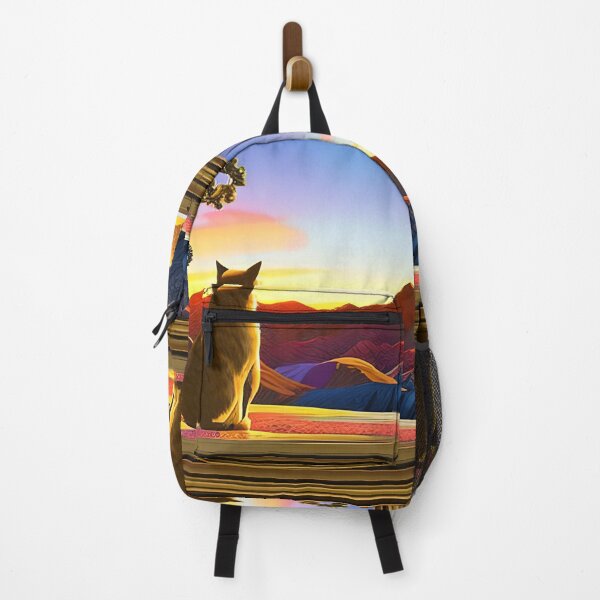Item preview, Cat Watching Sunset Scene designed and sold by roleshop.