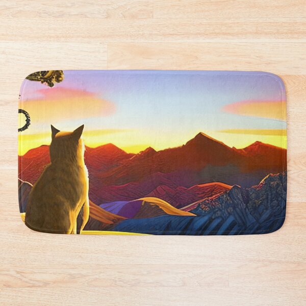 Item preview, Cat Watching Sunset Scene designed and sold by roleshop.
