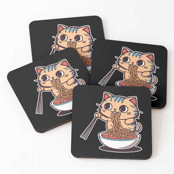Aperçu de l'œuvre Chat qui mange des spaghettis créée et vendue par vectrus.
