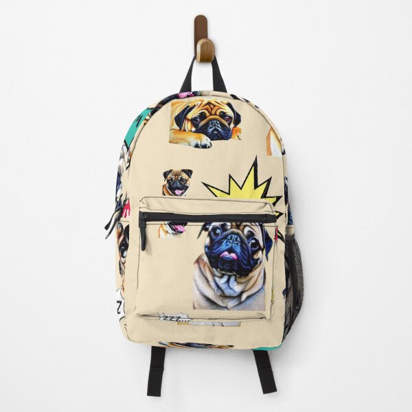 Item preview, Pug Life - Pugs in different positions on a given day designed and sold by HanaiPrint.