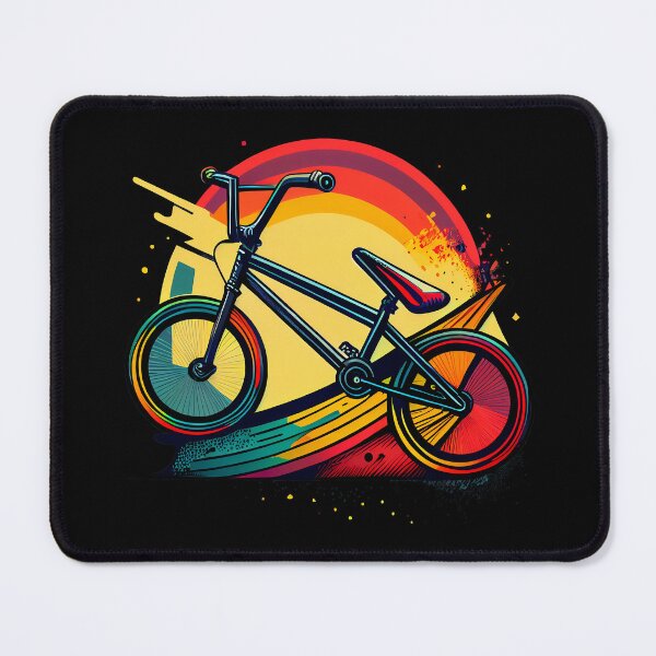 Item preview, BMX design for bmx riders with bold, colorful style and simple shapes, inspired by tattoo technique, pop-art, vintage and retro (2) designed and sold by TourDePassion.