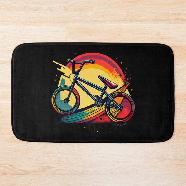 Item preview, BMX design for bmx riders with bold, colorful style and simple shapes, inspired by tattoo technique, pop-art, vintage and retro (2) designed and sold by TourDePassion.