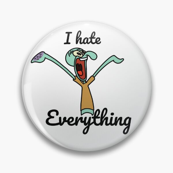 Item preview, I Hate Everything - Squidward drawing designed and sold by DoskiStore.
