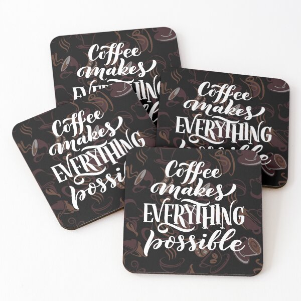 Item preview, COFFEE MAKES EVERYTHING POSSIBLE designed and sold by MJ96-PRO.