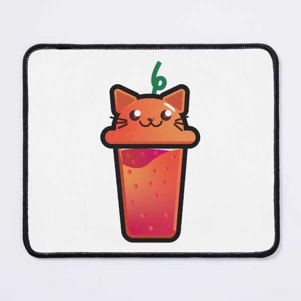 Item preview, Cute Boba Orange Cat Kawaii designed and sold by DurianDesign.