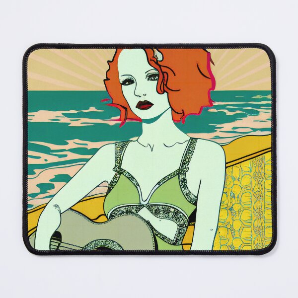 Item preview, Girl playing the guitar on the beach designed and sold by SamJanner.