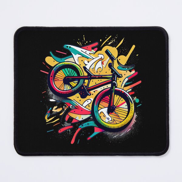 Item preview, BMX design for bmx riders with bold, colorful style and simple shapes, inspired by tattoo technique, pop-art, vintage and retro (3) designed and sold by TourDePassion.