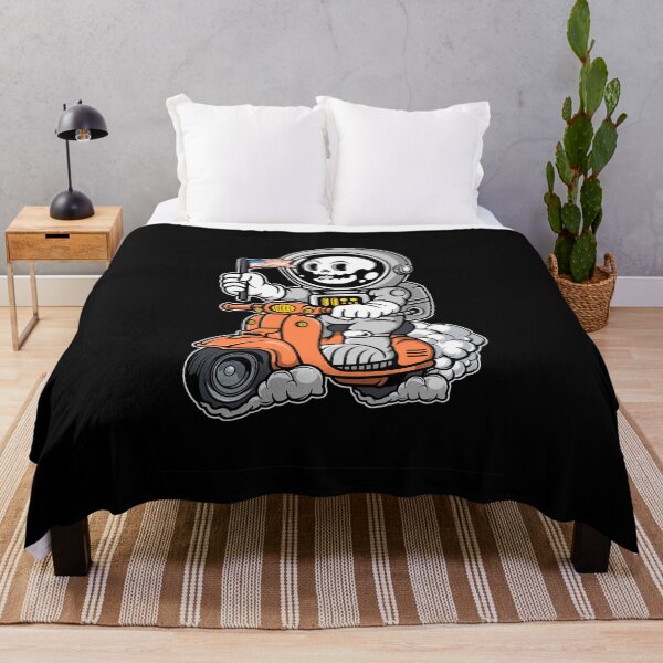 Item preview, Funny Astronaut Riding Scooter Cartoon Graphic Cool Design Streetwear designed and sold by PECCATOR.