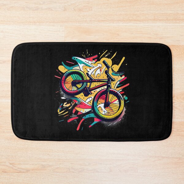 Item preview, BMX design for bmx riders with bold, colorful style and simple shapes, inspired by tattoo technique, pop-art, vintage and retro (3) designed and sold by TourDePassion.
