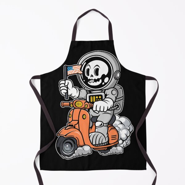 Item preview, Funny Astronaut Riding Scooter Cartoon Graphic Cool Design Streetwear designed and sold by PECCATOR.