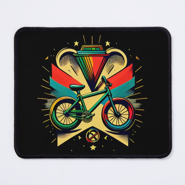 Item preview, BMX design for bmx riders with bold, colorful style and simple shapes, inspired by tattoo technique, pop-art, vintage and retro retro (6) designed and sold by TourDePassion.