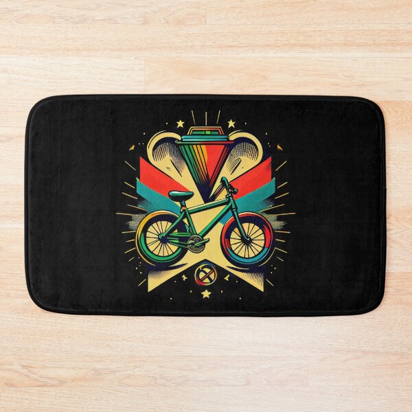 Item preview, BMX design for bmx riders with bold, colorful style and simple shapes, inspired by tattoo technique, pop-art, vintage and retro retro (6) designed and sold by TourDePassion.