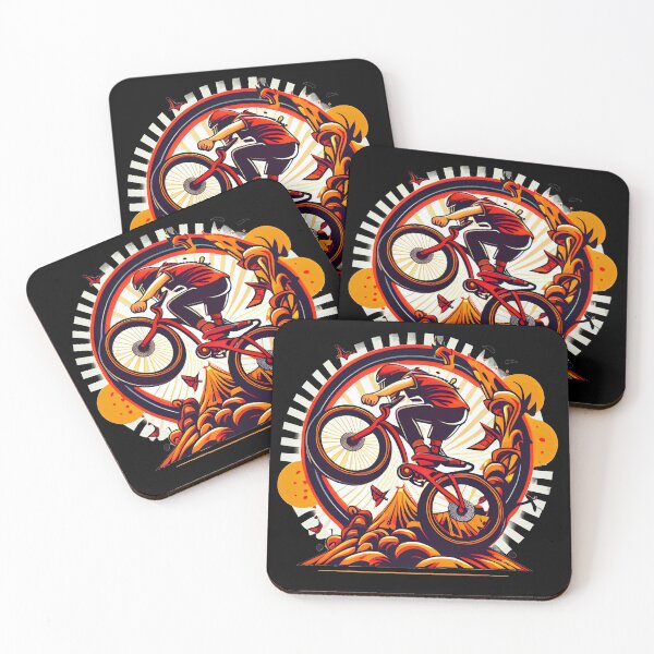 Item preview, BMX design for bmx riders with bold, colorful style and simple shapes, inspired by tattoo technique, pop-art, vintage and retro (5) designed and sold by TourDePassion.