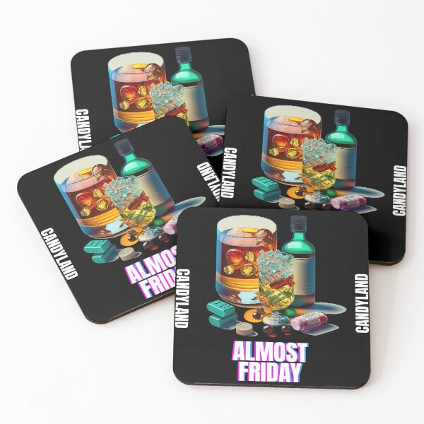 Item preview, Almost FRIDAY, trippy black designed and sold by MeditationMind.