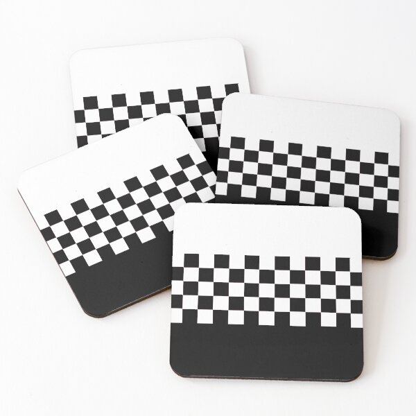 Item preview, alt 2 tone white black checkerboard ska Retro Mod Roundel designed and sold by ModSupporters.