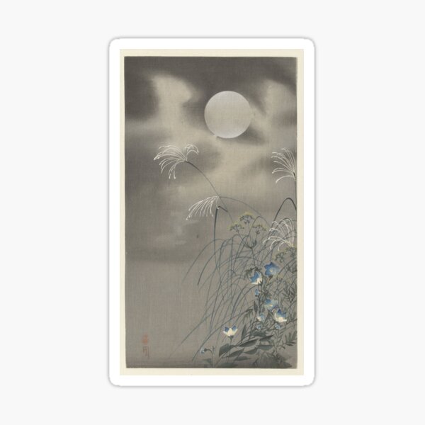 Item preview, Ohara Koson Grasses and flowers at full moon designed and sold by TeeARTHY.