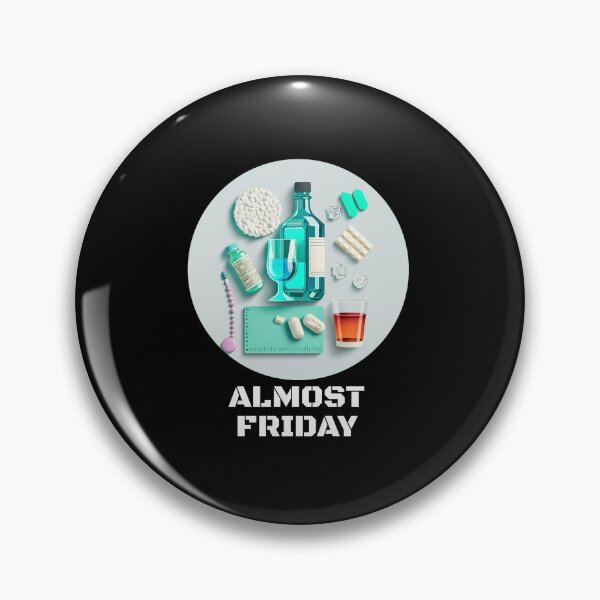 Item preview, Almost FRIDAY COOL black designed and sold by MeditationMind.