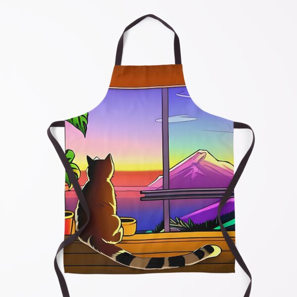 Item preview, Cat Watching Sunset Scene designed and sold by roleshop.