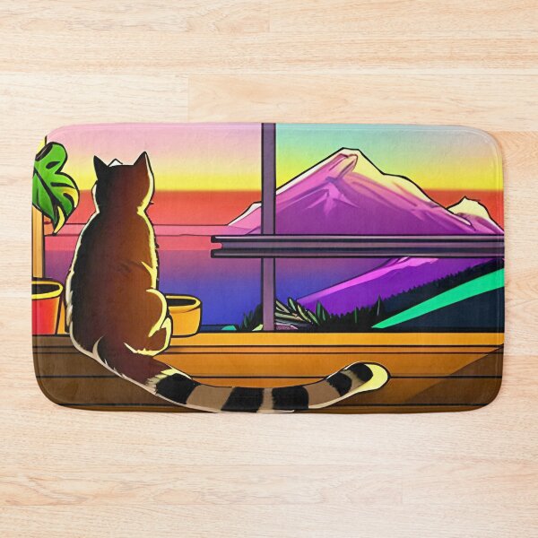 Item preview, Cat Watching Sunset Scene designed and sold by roleshop.