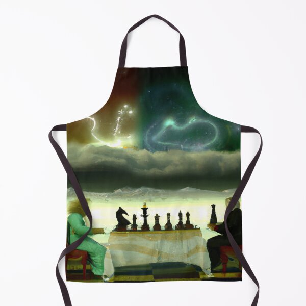 Item preview, Good and Evil playing chess designed and sold by bruhnopestore.